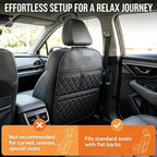 ROXAI 2 Pack Kick Mats Back Seat Protector, Seat Back Cover for Kids Feet, Anti-Kick Pad for Back of Front Seats – Waterproof, Keep Car Clean from Dirt, Scuffs & Stains