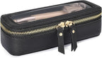Clear Makeup Bag - TSA Approved Toiletry Bag for Carry-on & Checked Luggage, Water Resistant Car Storage Organizer with Reinforced Seams