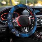 Steering Wheel Cover for Most Cars Universal Fit 14 to 15 inch | Blue Butterfly, Anti-slip Steering Wheel Protector, No Smell Fashion, Easy Install