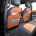 Seat Back Protector w/Dual Pockets,Guards Seats from Kicks & Scuffs | Keeps seat backs looking new for a long time. Easy to install and clean. 2-piece set, size: 30in × 18in × 0.2in
