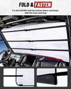UTV Windshield Snow Cover Compatible with Cfmoto Uforce 1000/1000 XL 2019-2025 and U10 Pro, Waterproof Transport Windshield Protector for Ice and Snow (Black)