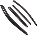 WD2-700 Dark Smoke 4 Pcs Set Window Visor (Outside Mount) Deflector Rain Guard Compatible with 2005-2009 Kia Spectra5