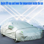 5-Layer 244"*83"*77" Waterproof All-Weather SUV Car Cover Heavy Duty Full Exterior Protection Universally Fit fit Cadillac Escalade ESV Chevy Suburban Ford Expedition Max GMC Suburban Lincoln etc