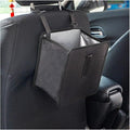 Fekey&JF Foldable Car Trash Can, Hanging Waterproof Leakproof Trash Can Storage Bag for Car with Large Capacity, Car Interior Accessories (Small)