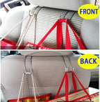 4 Pack Car Seat Headrest Hooks Strong and Durable Backseat Hanger Storage for Handbags, Purses, Coats, and Grocery Bags, Universal SUV Truck Vehicle Car Seat Back Headrest Bottle Holder Organizer
