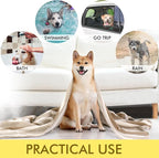 Dog Towel Super Absorbent Pet Bath Towel Microfiber Dog Drying Towel for Small, Medium, Large Dogs and Cats 30inch x 50inch 1 Pack Light-Brown
