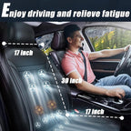3 in 1 Cooling Car Seat Cover with Massage,Cooling Car Seat Cushion Front Seat Universal 12V Cooling Seat Cover for Car, SUVs (Warm,Cooling&Massage-6)