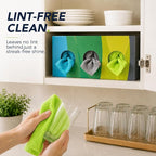 Microfiber Cleaning Cloth, 150 Pack Reusable Paper Towels Microfiber Towels for Cars Lint Free Shop Rags with Box for Home Kitchen Automotive, 11"x 9", Blue & Grey & Green