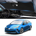 Custom Fit Prius Windshield Sunshade for 2010-2022 Toyota Prius Hatchback Accessories Front Window 210T Reflective Shield Cover for Windshield Sun Visor Protector