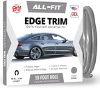 Car Door Edge Protector – Universal DIY Edge Trim to Prevent Scratches & Dings – Flexible Adhesive Molding Trim for Cars, Trucks & SUVs (10 Ft - Silver)