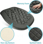 Memory Foam Car Seat Cushion for Driver - Heightening Seat Pad for Short Drivers, Relieves Pressure for Long Drives - Non-Slip Car Booster Cushion for Office, Truck, Wheelchair