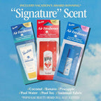 Car Air Freshener Variety Pack, 6 Scents, Pack of 6 - Hanging Air Freshener for Car, Home and Office - Classic Lotion, After Sun, Super Spritz, Baby Oil, Chardonnay and Whip Scents