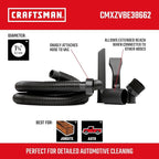 CMXZVBE38662 1-1/4 in. Car Cleaning Wet Dry Vac Attachment Kit