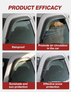 Outside-Mount Window Rain Guards Fit for Subaru Outback 2015 2016 2017 2018 2019, Extra Durable Window Visors Wind Deflector Dark Smoke Vent Shades Car Tape-on 4-pcs with Thicker