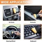 Car Interior Detailing Brush Cleaning Kit, Soft Bristle Dusting Brush, Wire Brush Set, Car Cleaning Gel, Car Accessories Essentials Supplies Tools for Auto,Truck,SUV,RV（6PCS ）