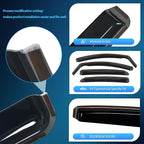 Vent Window Visors for Ford Fusion 2013 2014 2015 2016 2017 2018 2019 2020, in-Channel Rain Guards, Original Window Deflectors-4PCS