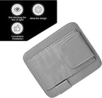 1 PC Car Sun Visor Organizer, Sunglass Holder & Document Storage Pocket Organizer, Car Visor Accessories with Insurance and Registration Card, Universal for Cars, Trucks, SUVs (Gray)
