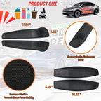 4-Piece Door Pocket Liners Set for 2026 Tesla Model Y Juniper Accessories | Protect Carpeted Door Pockets Against Spills and Debris, Durable TPE & Waterproof, Easy Removal and Clean