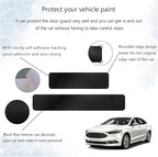 4 PCS Car Door Sill Protector, 4D Carbon Fiber Auto Door Entry Edge Guard Protection Trim, Anti-Scratch Threshold Cover Strips, Sill Protection Sticker for Car SUV Truck (Black)