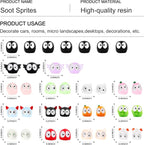 Cute Soot Sprites,35 Pcs Automotive Interior Decoration Accessories for Car Rearview Mirror and Dashboard,Cute Anime Decor for Home Garden Office,Funny Ornament Gifts(Multicolour)