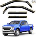 in-Channel Window Rain Guard Fit for 2015-2020 Ford F150 SuperCrew & Ford F250-F550 2017-2026 Truck,Window Rain Guards Visors Vent Visors Window Deflector Vent Shades Car Accessories