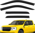 Extra Durable Window Deflectors Tape-On Window Visors Rain Guards Fit for Ford Maverick 2022-2026, Sun Visors, Wind Vent for Shades, Exterior Car Accessories - 4pcs. AG0511