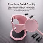 Car Cup Holder, Stable Cup Holder Expander for Car Air Vents, Car Ashtray Holder, Suitable for Sedans SUVs Trucks with Horizontal Blade Vents (Pink)