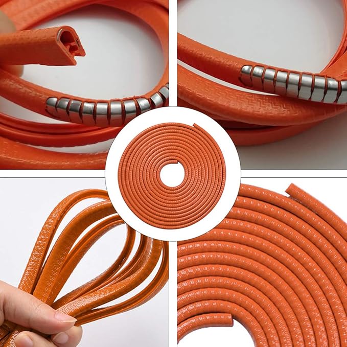 10m(32ft) Car Door Edge Guards Rubber U Shape Edge Trim Seal Strips Protector Car Door Edge Protection for Car Auto Vehicle 10M