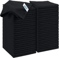 Black Microfiber Cleaning Cloth, 50 Pack Cleaning Towels for Kitchen, Lint Free, Scratch-Free, Highly Absorbent, and Reusable Cleaning Rags for House, Window and Glass, Cars, 11.5 X11.5 inch