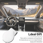 Car Visor Sunglasses Holder, Magnetic Vehicle Sun Visor Eyeglasses Hanger Ticket Card Holder Clip, Auto Interior Sunvisor Glasses Mounter Organizer, Universal for Vehicles (White)