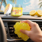 Keyboard Cleaning Gel (Lemon) Universal Cleaning Putty Dust Cleaning Car Interior Cleaner Car Dust Remover Car Slime Gifts for Men Women Girl（1 Pack）
