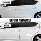 13.1Ft (4M) Car Door Edge Guards, Rubber U Shape Automotive Door Entry Guard Protector Strip, No Glue Required, Universal Vehicle Doors Edge Trim, Exterior Car Accessories (Red, 13.1FT)