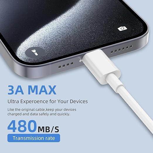 2Pack 10FT USB to USB C Fast Charging Cable for iPhone 17 16 15 Charger Long Cord, for Apple for iPhone 17 16 15/Pro/Pro Max/Plus Type C Car Carplay Cord for iPad Pro 12.9/11, Air 5th/4th Gen