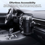 Car Cup Holder, Stable Cup Holder Expander for Car Air Vents, Car Ashtray Holder, Suitable for Sedans SUVs Trucks with Horizontal Blade Vents (Black)