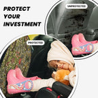 William Morris Car Seat Back Kick Protectors Kick Mats With Storage Pockets For Vehicles To Protect From Dirt Mud Scratches 2 Pack
