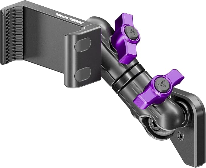 Tackform Link Vent Mount Universal Phone Holder - Compatible with BlueCruise, 2021-2025 Ford F150 & Raptor, 2023-2025 Ford Super Duty | Aluminum | Zero Slip | 3.5" Arm | Purple