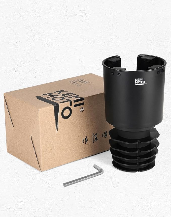 Upgraded Car Cup Holder Expander Long Base Model, Compatible with Hydro Flasks Yeti Stanley, Large Cup Holder Adapt 18-40oz Bottles, Fits for Universal Vehicles, Golf Carts, UTVs