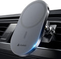 2026 Upgraded for Magsafe Car Mount [Biggest Panel, Big Phone Friendly] 360° Rotation Magnetic Phone Holder for Car Vent Suitable for iPhone 17/16/15 Pro Max Samsung S25/S24 (Grey)