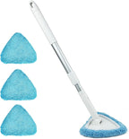 Windshield Cleaning Tool, 26" Adjustable Handle, 3pcs Microfiber Pads, Ideal for Cleaning Inside Exterior SUVs, Trucks, RVs, Glass Mirror & More
