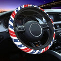 American Flag USA Patriotism Steering Wheel Cover Car Accessories Cute for Women Girls Girly Universal 15 Inch Neoprene Auto Interior Decor Anti Slip Car Truck Protector
