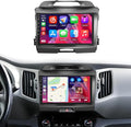 [4G+64G] Android Car Radio for Kia Sportage 2010-2016 with Wireless Carplay Android Auto, 9 Inch HD Touchscreen Car Stereo with WiFi GPS Bluetooth5.0 FM/RDS 32EQ SWC Backup Camera MIC