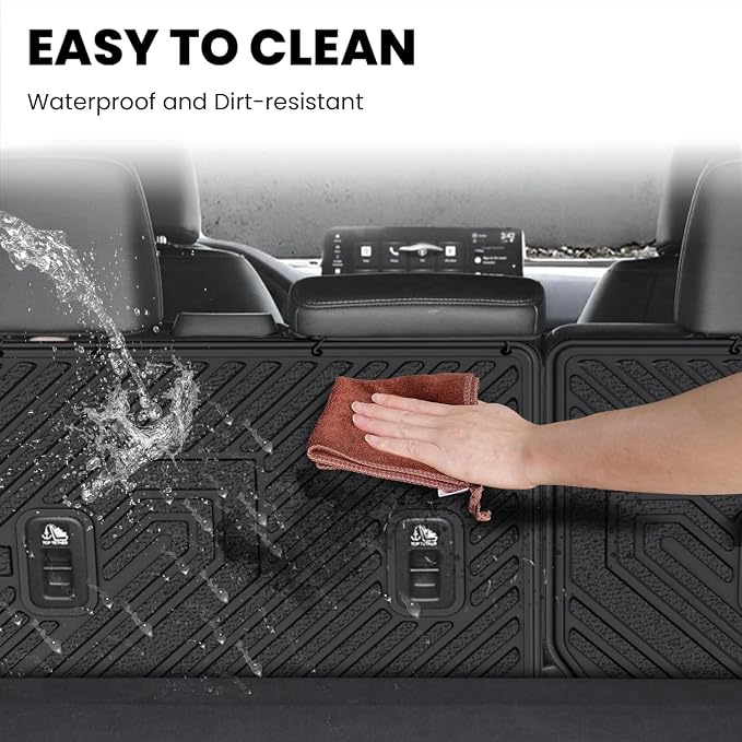 Rear Seat Back Protector for Honda Passport 2026, All Weather TPE Pet Friendly Custom Fit Passport Second Row Back Seat Cover Mat Liner Accessories, Black