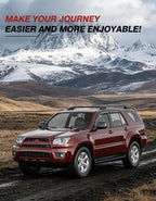 Outside-Mount Window Rain Guards Fit for Toyota 4Runner 2003 2004 2005 2006 2007 2008 2009, Window Visors Wind Deflector Dark Smoke Vent Shades 4ps-B37
