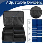 2 Layer Golf Trunk Organizer, Golf Gifts for Men with Separate Ventilated Compartment for 2 Pair Shoes, Waterproof Car Trunk Locker for Balls, Tees, Clothes, Gloves, Gifts for Golfers