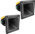 2X WG175Ph 1" Exit Compression Driver, 150 Watts 8 Ohm with Compact Waveguide, 108dB Tweeter Driver + Horn Combo - High Frequency Driver (2 Horn Drivers) Bundle 300 Watts
