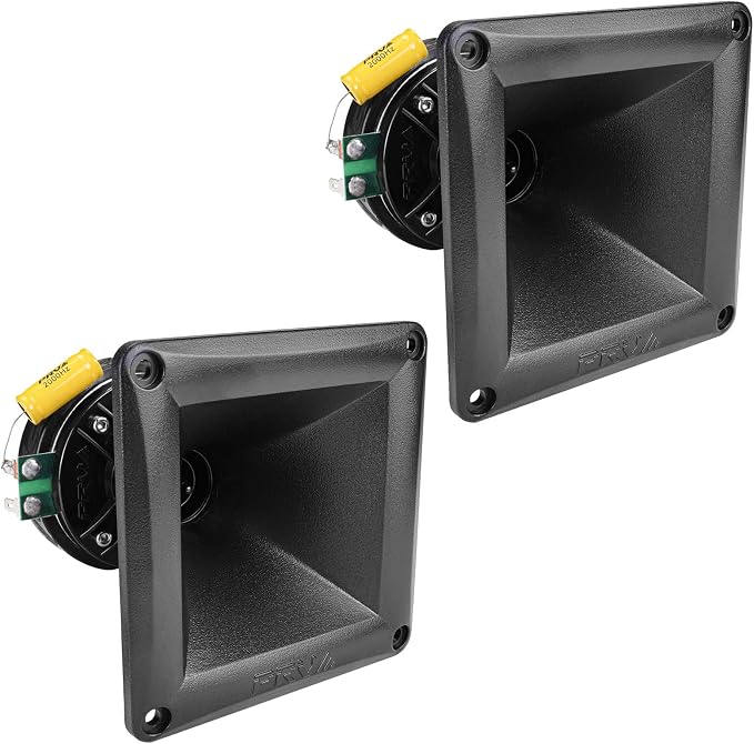 2X WG175Ph 1" Exit Compression Driver, 150 Watts 8 Ohm with Compact Waveguide, 108dB Tweeter Driver + Horn Combo - High Frequency Driver (2 Horn Drivers) Bundle 300 Watts