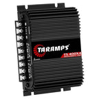 TS 400x4 2 Ohms Black Multichannel Stereo Amplifier 400 Watts Rms, 4 Channels, Full Range, Car Audio Digital 2 Bridged Channel, Crossover High/Low Pass, with RCA and Automatic High Level Input