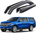 Goodyear Shatterproof Window Deflectors for Chevrolet (Chevy) Suburban 2021-2026, Rain Guards, Window Visors for Cars, Vent Deflector, Car Accessories, 4 pcs - GY007888