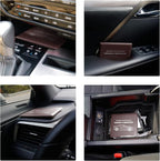 Car Registration and Insurance Card Holder, Vehicle Glove Box Car Organizer, Interior Car Accessories for Documents, Cards, License - 2 Pack