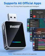 𝟐𝟎𝟐𝟔 𝐔𝐩𝐠𝐫𝐚𝐝𝐞𝐝 Android Auto & CarPlay Wireless Adapter, One Click Multi Device Switching, Ultra-Fast 5.8GHz WiFi, Bluetooth 6, Plug & Play USB-A/C for 2016+ Car Models